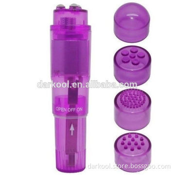 B009/Powerful Sex Toy For girls Mini Personal Vibrating Massagers Pocket Rockets bullet with 4 caps